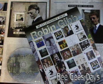 Robin Gibb Special Folder is still available from the Isle of Man Post Office