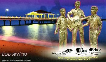 Postcard commemorating the Bee Gees Way opening Feb. 2013