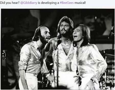 Barry Gibb and UTG are working on Bee Gees bio musical - Bee Gees Days